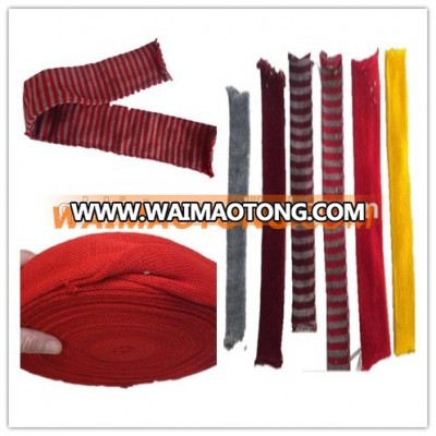 cotton polyester yarn knitted tube fabric